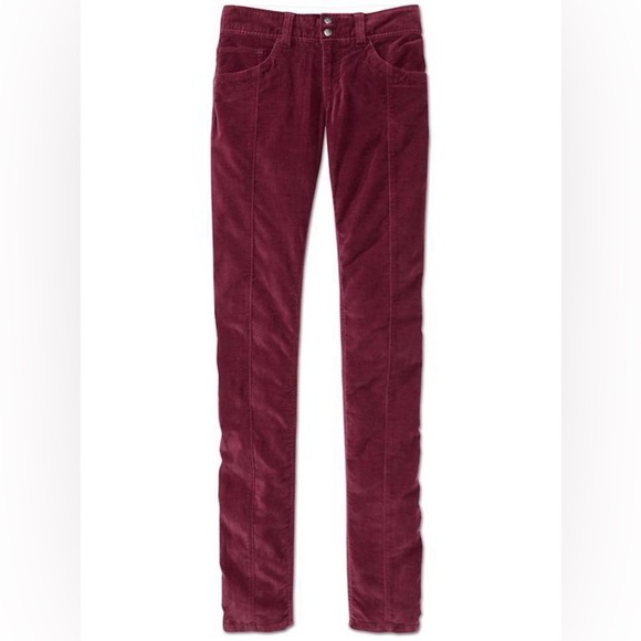 Athleta Solstice Pants Velvet Port Wine Burgundy Skinny 4 Tall - Picture 1 of 7